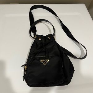 Prada Re-Nylon Shoudler Handle Bucket Bag